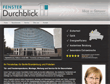 Tablet Screenshot of fensterdurchblick.com